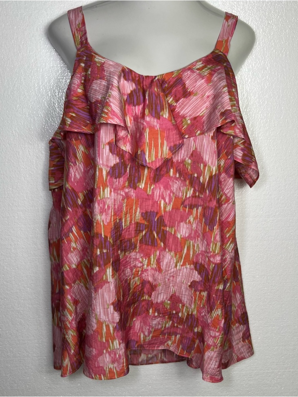 Like love floral summer tank top size 1X